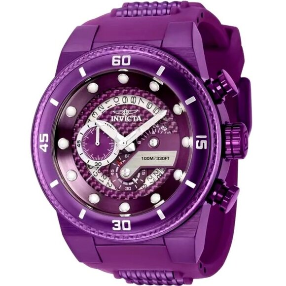 Invicta Other - Invicta 40756 Men's S1 Rally Purple Silicone/Stainless Steel Chronograph Watch